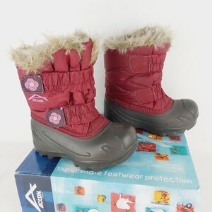 ACTON Celeste Child Cherry Winter Boots Size 5